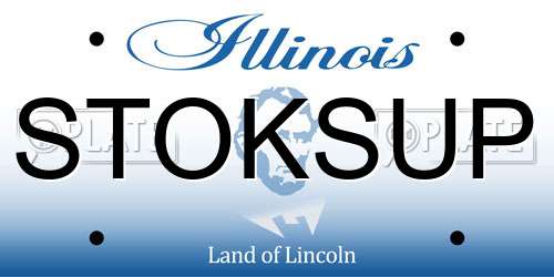 STOKSUP Illinois License Plate