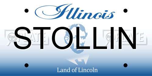 STOLLIN Illinois License Plate
