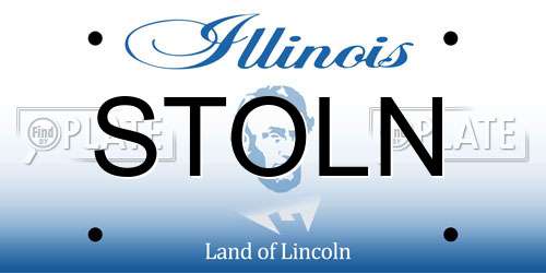 STOLN Illinois License Plate