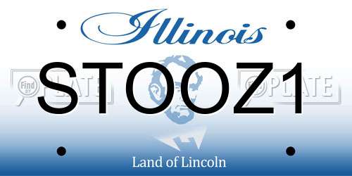 STOOZ1 Illinois License Plate