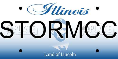 STORMCC Illinois License Plate