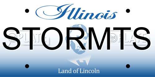 STORMTS Illinois License Plate