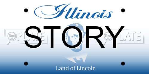 STORY Illinois License Plate