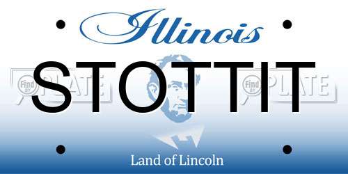 STOTTIT Illinois License Plate