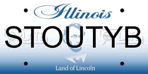 STOUTYB Illinois License Plate