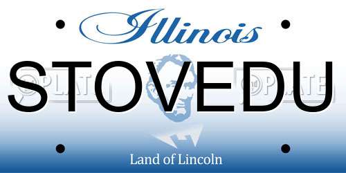STOVEDU Illinois License Plate