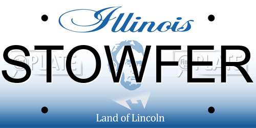 STOWFER Illinois License Plate