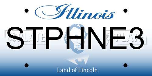 STPHNE3 Illinois License Plate