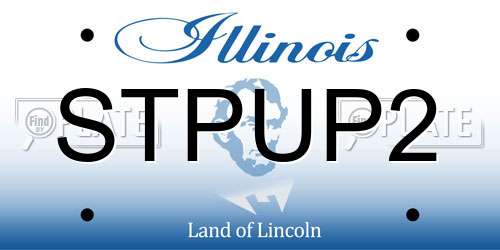 STPUP2 Illinois License Plate