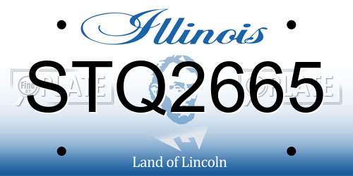 STQ2665 Illinois License Plate