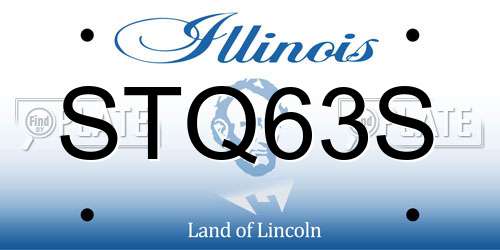 STQ63S Illinois License Plate