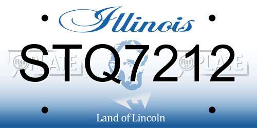 STQ7212 Illinois License Plate
