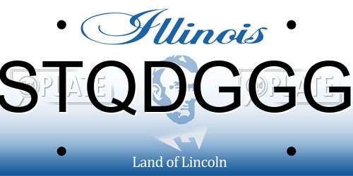 STQDGGG Illinois License Plate