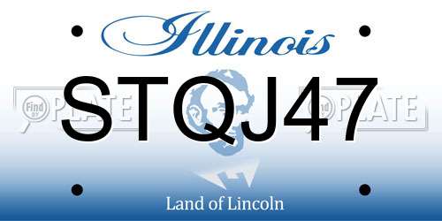 STQJ47 Illinois License Plate