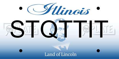 STQTTIT Illinois License Plate