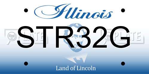 STR32G Illinois License Plate