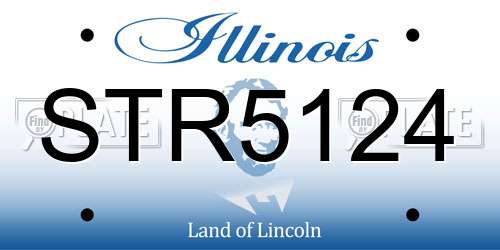 STR5124 Illinois License Plate