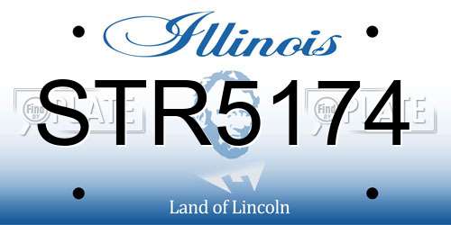 STR5174 Illinois License Plate