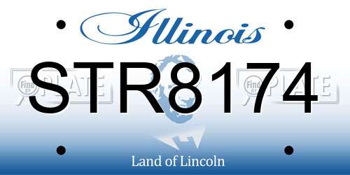 STR8174 Illinois License Plate