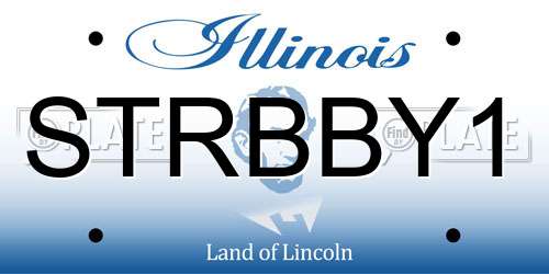 STRBBY1 Illinois License Plate