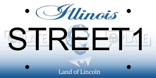 STREET1 Illinois License Plate