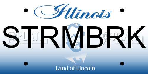 STRMBRK Illinois License Plate