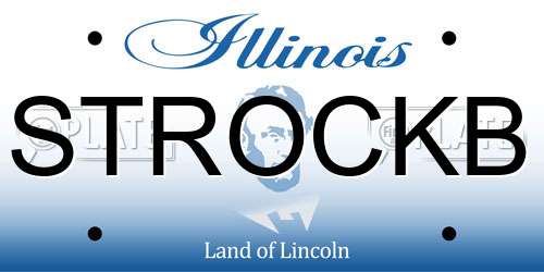 STROCKB Illinois License Plate