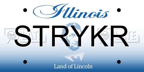 STRYKR Illinois License Plate