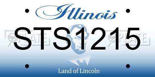 STS1215 Illinois License Plate