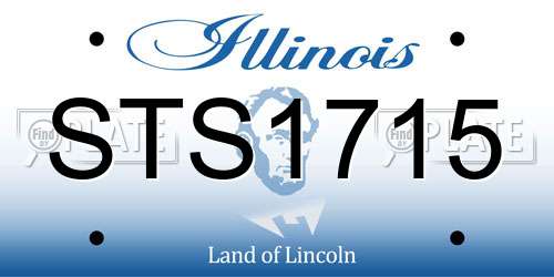 STS1715 Illinois License Plate