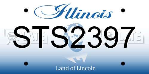 STS2397 Illinois License Plate