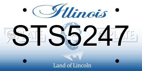 STS5247 Illinois License Plate