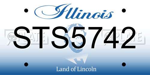 STS5742 Illinois License Plate
