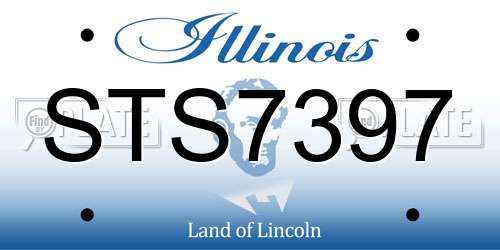 STS7397 Illinois License Plate