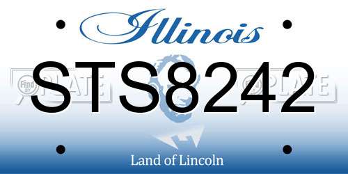 STS8242 Illinois License Plate