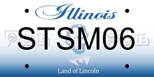 STSM06 Illinois License Plate