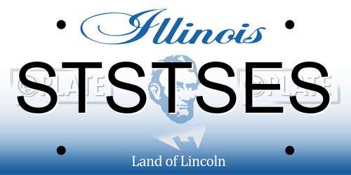 STSTSES Illinois License Plate