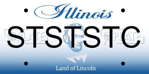 STSTSTC Illinois License Plate
