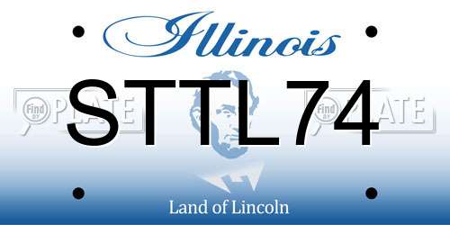 STTL74 Illinois License Plate