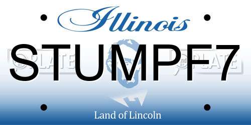 STUMPF7 Illinois License Plate