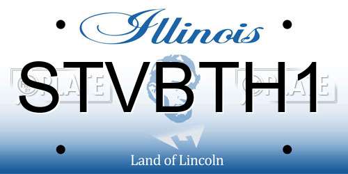 STVBTH1 Illinois License Plate