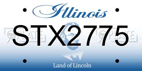 STX2775 Illinois License Plate