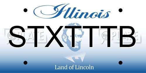 STXTTTB Illinois License Plate