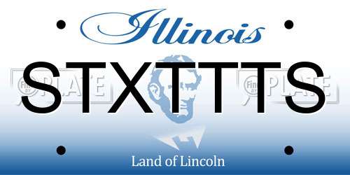 STXTTTS Illinois License Plate