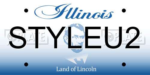 STYLEU2 Illinois License Plate