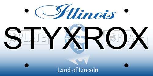 STYXROX Illinois License Plate