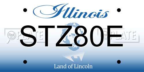 STZ80E Illinois License Plate