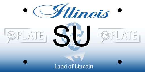 SU Illinois License Plate