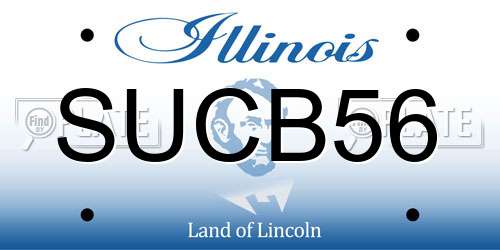 SUCB56 Illinois License Plate
