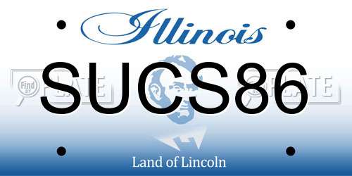 SUCS86 Illinois License Plate